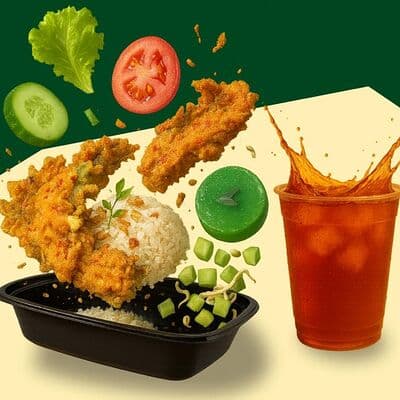 Комбо №3 Куриный хрустящий соус Чили