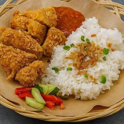 Чангу Чикен острый (Ayam Geprek)